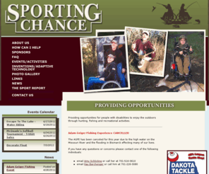 sporting-chance.com: Sporting Chance
Helping people with disabilities enjoy the outdoors through hunting, fishing and recreation.