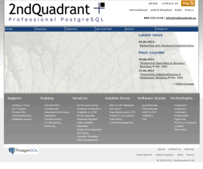 2ndquadrant.us: 2ndQuadrant: Professional PostgreSQL
2ndQuadrant: professional services for the PostgreSQL database; training, consulting, migrations, data mining, web mining, data warehousing