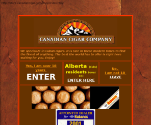 canadiancigar.com: CanadianCigar.com Entrance - cuban cigars
