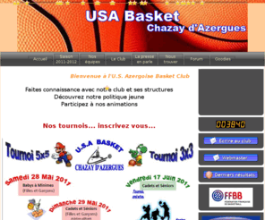 chazay-basket.net: U.S.A. Basket
Union Sportive Azergoise de basket USA Basket
