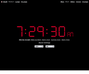 clockyo.com: Online Alarm Clock
Online Alarm Clock - Free internet alarm clock displaying your computer time.