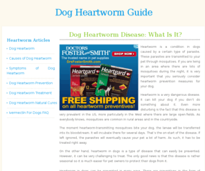 dogheartworm.org: Dog Heartworm - Information On Heartworms In Dogs - Canine Heartworm Medicine And Treatment
The heartworm (Dirofilaria immitis) is a common, curable disease in canines. Read more 
about the causes, symptoms and treatment courses for dog heartworm.