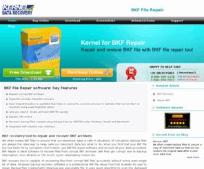 restorebkf.com: BKF File Repair - Recover & Restore Corrupt BKF File With BKF Repair Tool
BKF file repair tool to repair corrupt or damaged BKF archives and recover data from them. Available the free demo version of the BKF file repair software. 