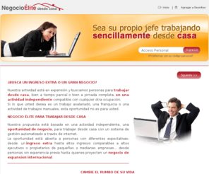 actividadmuyrentable.com: Negocio elite
Negocio elite - Sea su propio Jefe trabajando sensillamente desde casa.