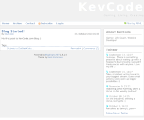 kevcode.com: KevCode | Gaming, Living, Creating
Gaming, Living, Creating