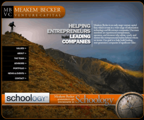 mbventurecapital.com: Meakem Becker Venture Capital
Meakem Becker is an early-stage venture capital firm which invests in a wide range of information technology and life sciences companies.