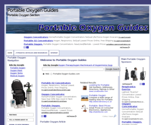 portable-oxygen-guides.com: Portable Oxygen at Portable Oxygen Guides
Valuable Portable Oxygen information and resources at Portable Oxygen Guides