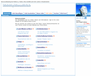 reisekatalog-reiseverzeichnis.de: Reise Suchmaschine und Reisewebkatalog
Topaktueller Reise Webkatalog mit vielen Suchfunktionen und Kategorien. Alle Reiselinks in unserer Reisesuchmaschine werden von unserer Redaktion geprüft.