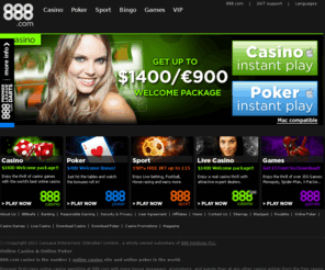 888.com: Online Casino & Online Poker Room - 888.com
888.com casino and poker is the largest and most trusted online casino and online poker on the web. Enjoy casino online bonus, jackpots and a selection of casino games such as online blackjack, online slots, online roulette, poker online and blackjack games.
