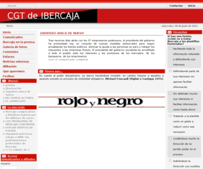 cgtibercaja.com: CGT de IBERCAJA - Inicio
Sitio web de la Confederación General de Trabajadores para la empresa Ibercaja