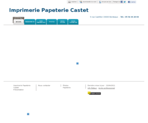 papeterie-castet.fr: Papeterie - Imprimerie Papeterie Castet à Bordeaux
Imprimerie Papeterie Castet - Papeterie situé à Bordeaux vous accueille sur son site à Bordeaux