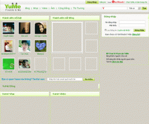 yume.vn: Yume.vn – Mạng xã hội sôi động nhất Việt Nam
Liên kết hàng triệu thành viên, chia sẻ thông tin cực hot, nghe nhạc, viết blog, xem và upload video, hình miễn phí.
