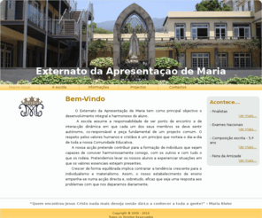 externatoam.com: Externato da Apresentação de Maria
O Externato da Apresentação de Maria tem como principal objectivo o desenvolvimento integral e harmonioso do aluno.