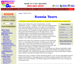 hotelsmoscow.com: Russia Tours, Russian Tours, Russia Travel, Travel Russia, Russia Vacations
Russia Tours at Tour Vacations To Go. Your source for russian tours, russia travel, travel russia and russia vacations.