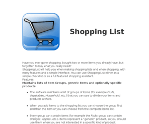 iphoneshoplist.com: iPhone Shopping List Application
iPhone Shopping List Application