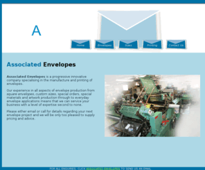 focuspaper.com: Associated Envelopes
Associated Envelopes is a progressive innovative company specialising in the manufacture and printing of envelopes.