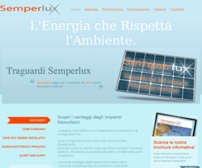 semperlux.com: Semperlux - L'energia che rispetta l'ambiente - Energia pulita per la tua vita - Fotovoltaico - Illuminazione
