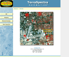 terraspectra.net: TerraSpectra Geomatics
Terraspectra Geomatics for GIS data processing. The site showcases GIS and geospatial technology and provides GIS resource.