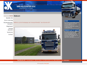 vkta.com: Van Klooster B.V | transportbedrijf | overslag | transport | klooster | nieuws
Transportbedrijf, op -en overslag, transportbedrijf, overslag, transport, klooster, nieuws