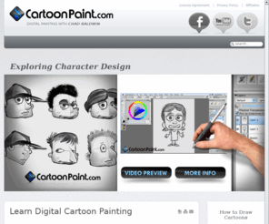 cartoonpaint.com: CartoonPaint.com
Chad Baldwin creates digital painting tutorials for other artists to learn and master the arts of creating cartoons onto the computer.