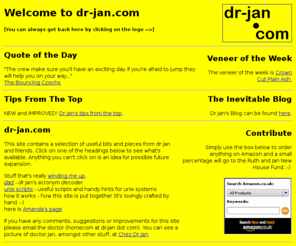 dr-jan.com: Welcome to dr-jan.com
dr-jan.com - acronyms, unix scripts and other useful stuff