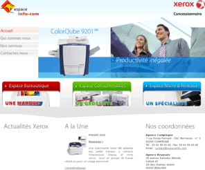 espaceinfo.com: ESPACE INFO COM - Accueil
XEROX.