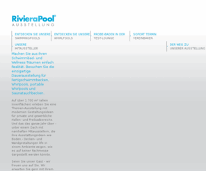 pools.info: RivieraPool Fertigschwimmbecken GmbH | Ausstellung
 iSolaSpas :: Whirlpools by RivieraPool - Ihre Inseln der Entspannung. Portable Spas, individuell anpassbar fŸr Ihre Zuhause.> Ausstellung >  >