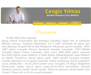 cengizyilmaz.net: Cengiz Yılmaz :: Ahmetli Anadolu Lisesi Müdürü
Devlet Kurumları Malzemeleri