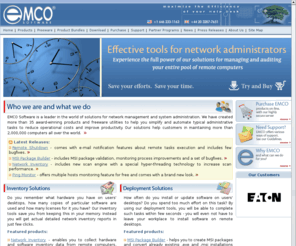 emcosoftware.com: Network Inventory, Remote Deployment, Network Audit - EMCO Software
EMCO designs and creates network inventory, remote audit, management and deployment tools to simplify network administration and maintenance tasks.