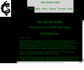 geckoclub.com: the Gecko Club: Guitar Pop For a World Gone Mad
the Gecko Club: Guitar Pop Bliss