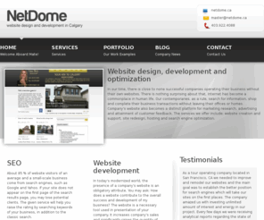 netdome.ca: NetDome - website design and development in Calgary
NetDome provides professional website design, development and SEO services. Contact us for your business needs.