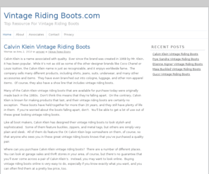 vintageridingboots.com: Vintage Riding Boots.com | Top Online Resource For Vintage Riding Boots
VintageRidingBoots.com is a leading online resource for Vintage Footwear featuring all major brands and styles.