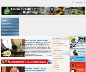 edirne.bel.tr: ..::Edirne Belediye Başkanlığı Resmi Web Sitesi::..
