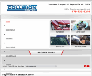 fayettevillecollisioncenter.com: Auto Body Shop, Collision Center - Fayetteville, AR | Fayetteville Collision Center
Fayetteville Collision Center auto body offers you a professional staff that is fully trained on auto body repair for all makes and models.