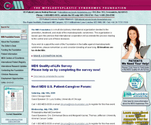 mds-foundation.org: THE MYELODYSPLASTIC SYNDROMES FOUNDATION
