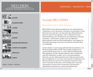 melchers-arbeitsrecht.com: Rechtsanwlte Wirtschaftsprfer Steuerberater Notar: Melchers-law
Melchers - Rechtsanwlte, Wirtschaftsprfer, Steuerberater, Notare - in Heidelberg, Berlin und Frankfurt