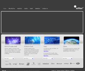 soft-ex.net: Softex - Home
Soft-ex® is a leading global provider of web-based Telecom Data Intelligence and Enterprise Communications Management hosted services for Mobile/Fixed Operators & Enterprises.