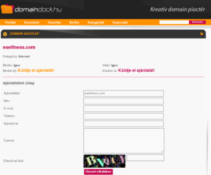 eselfness.com: Domain adatlap - Domain Dock - Eladó domain nevek
Értékes eladó és bérelhető domain nevek széles választékban.