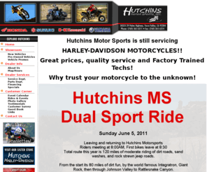 hutchinsms.com: Yucca Valley, California, Honda, Kawasaki, Yamaha, ATV, motorcycle, utility vehicle, dealer, used, financing,  Suzuki, scooter
Hutchins Motorsports Inc., Yucca Valley, CA, dealer, used, ATV, motorcycle, scooter, utility vehicle, Honda, Kawasaki, Suzuki, Yamaha, financing