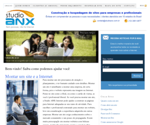 studioanx.com.br: Studio ANX – Montar um Site é Fácil! — Criação e hospedagem personalizada de sites
Montar um site e a Internet
