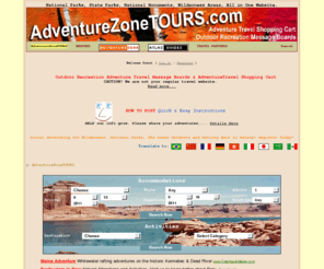 adventurezonetours.com: AdventureZoneTOURS
social networking adventure travel outdoor message board travel forum and travel reviews from fellow travelers. Share travel tips, plan vacations and meet people from all around the world in our fun travel community.