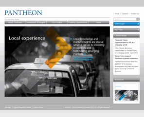 pantheonventures.com: Home Page
Pantheon is a leading international private equity fund-of-funds manager. Pantheon manages regional primary investments, global secondary and infrastructure investments and customised separate account programmes.