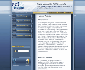 pci-insights.com: ControlCase - GRC Managed Compliance PCI SOX GLBA HIPAA FISMA ISO 27002 Security Regulations Software, Services, Certification, Governance, Risk Management
ControlCase is a IT GRC, managed compliance software and services company. We enable companies and government agencies with efficient compliance solutions that are both consistent and repeatable for unrivaled value over the life of a regulation. Our plug-in ControlKits deliver out-of-the-box support for PCI DSS, SOX, GLBA, FISMA and ISO 27001/2.