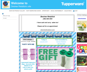 tw4ever.com: DESIREERETALLICK Welcome Page
Tupperware Website for Online Shopping, Catalog, Tupperware Fundraisers, custom kitchens, Tupperware Replacements, Newsletter, Tupperware Opportunity and more. We update weekly