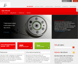 idainfront.se: Ida Infront  |  Discover Simplicity
Ida Infront utvecklar produkter och bygger systemlösningar för komplexa och informationsintensiva verksamheter. Vi använder vårt ramverk iipax som är en egenutvecklad produkt med avancerade funktioner för informationshantering.