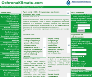 ochronaklimatu.com: Ochrona Klimatu
Ochrona Klimatu - Specjalistyczny Portal Prawny Dotyczący Zmian Klimatycznych.