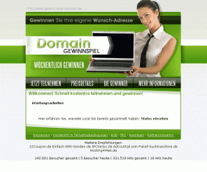 gewinn-eine-domain.de: Gewinn-eine-Domain.de :: Das Domain Gewinnspiel ::
