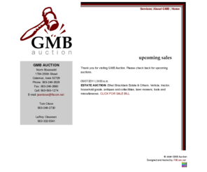 gmbauction.com: GMB Auction
GMB Auction - Calamus, Iowa