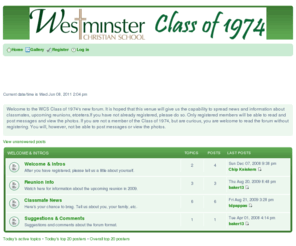 wcs1974.com: Free forum : WCS Class of 1974
Free forum : WCS Class of 1974. Free forum : WCS Class of 1974