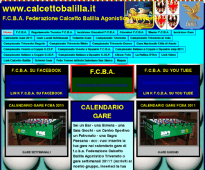 calcettobalilla.it: www.calcettobalilla.it
Pagina iniziale del sito.